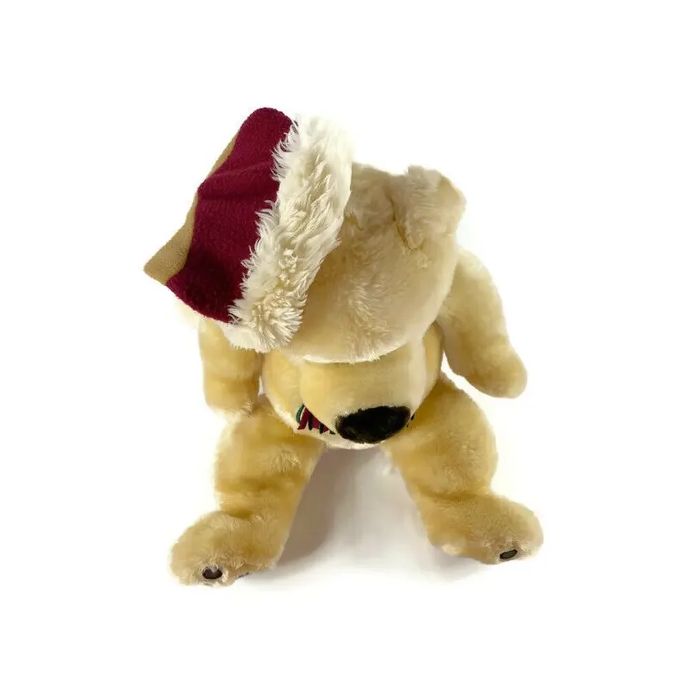 Winter Teddy Bear Brown With Stocking Hat and Scarf Large 22